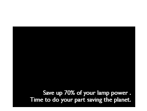 No Source Detected 30% Lamp Power