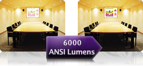 6000 ANSI Lumens